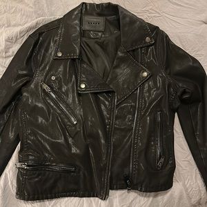 Black Leather Genuine Leather Jacket